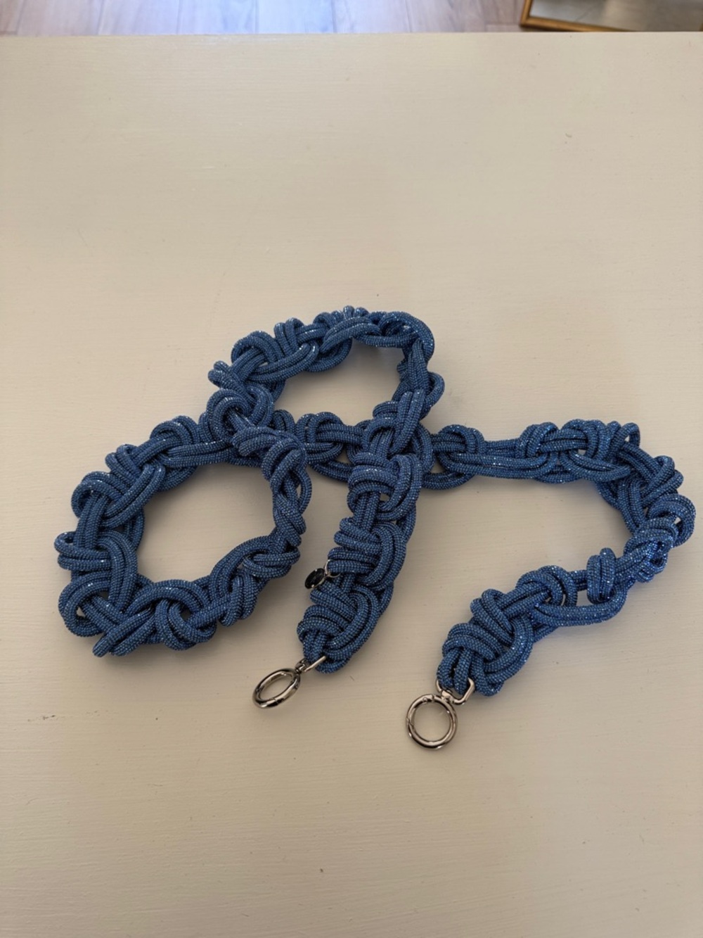 NEW Blue Knotted Rope Chain Strap for Bags - ROCKNOT